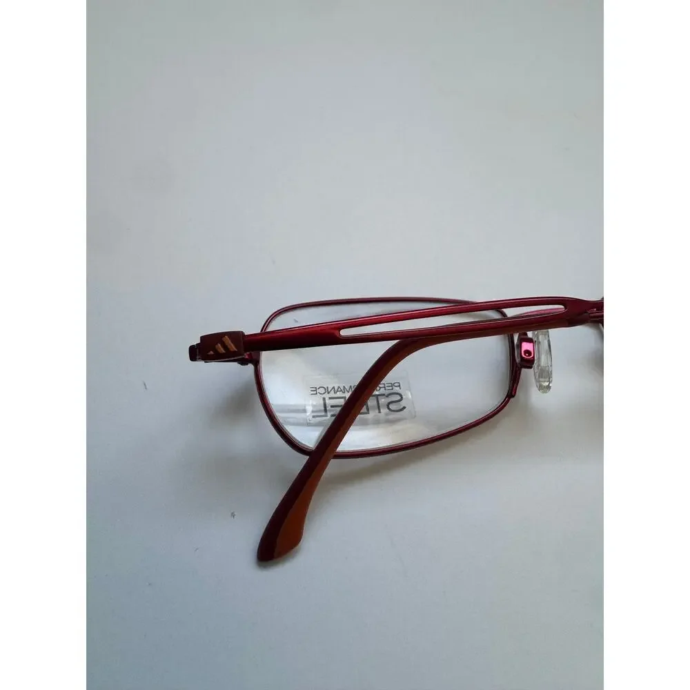 NEW Adidas Kids A 959 Red Steel Frame Glasses